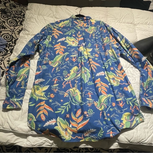 Ralph Lauren Blue Label Other - Ralph Lauren XXL Tall Classic Fit Hawaiian Long Sleeve Colorful  Shirt